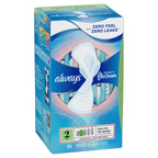 Always Infinity Feminine Pads for Women, Size 2 Heavy, with Wings, unscented, 32ct