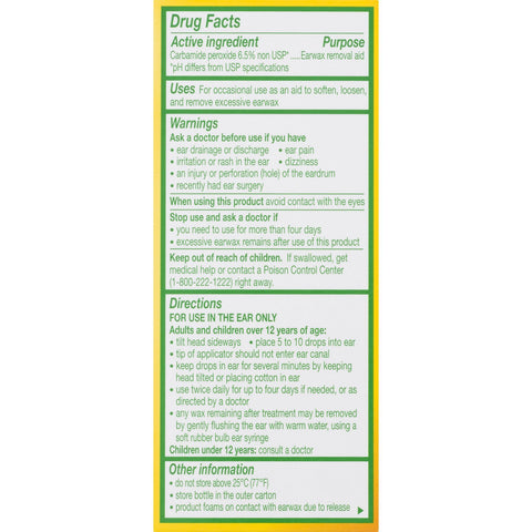 Debrox Earwax Removal Aid Drops - 0.5 oz, Pack of 2