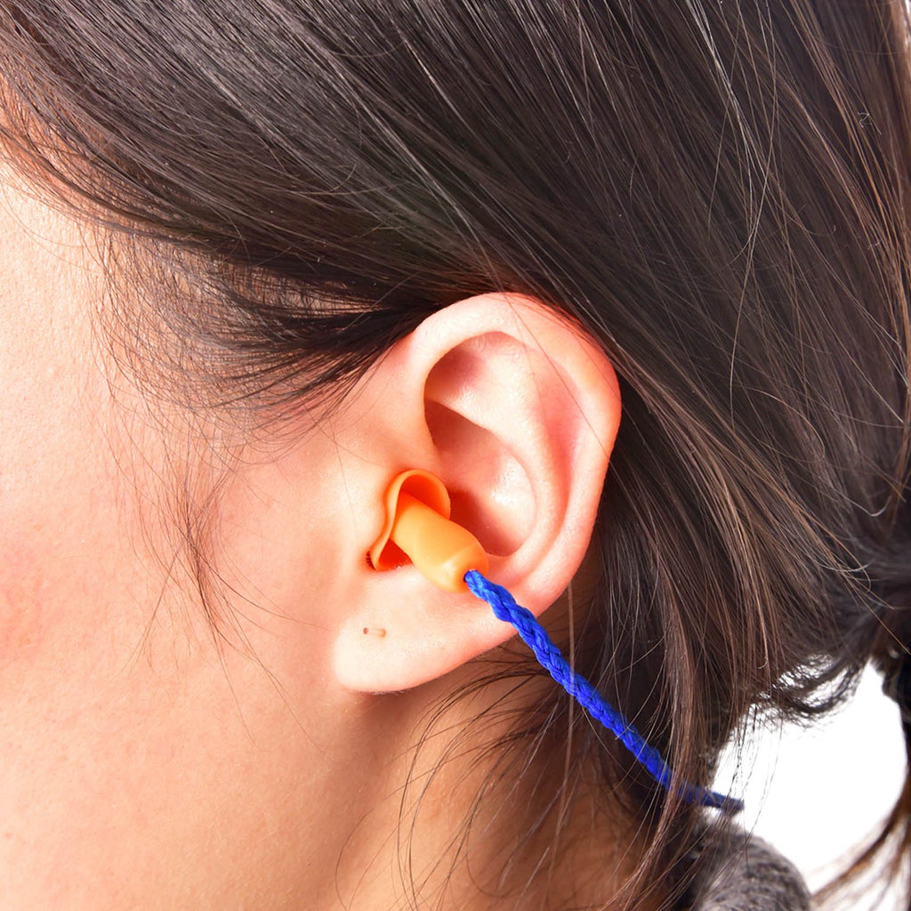 20 Pairs Corded Ear Plugs Reusable Silicone Earplugs with String Banded Ear Plug for Sleeping Noise Cancelling Noise Reduction H
