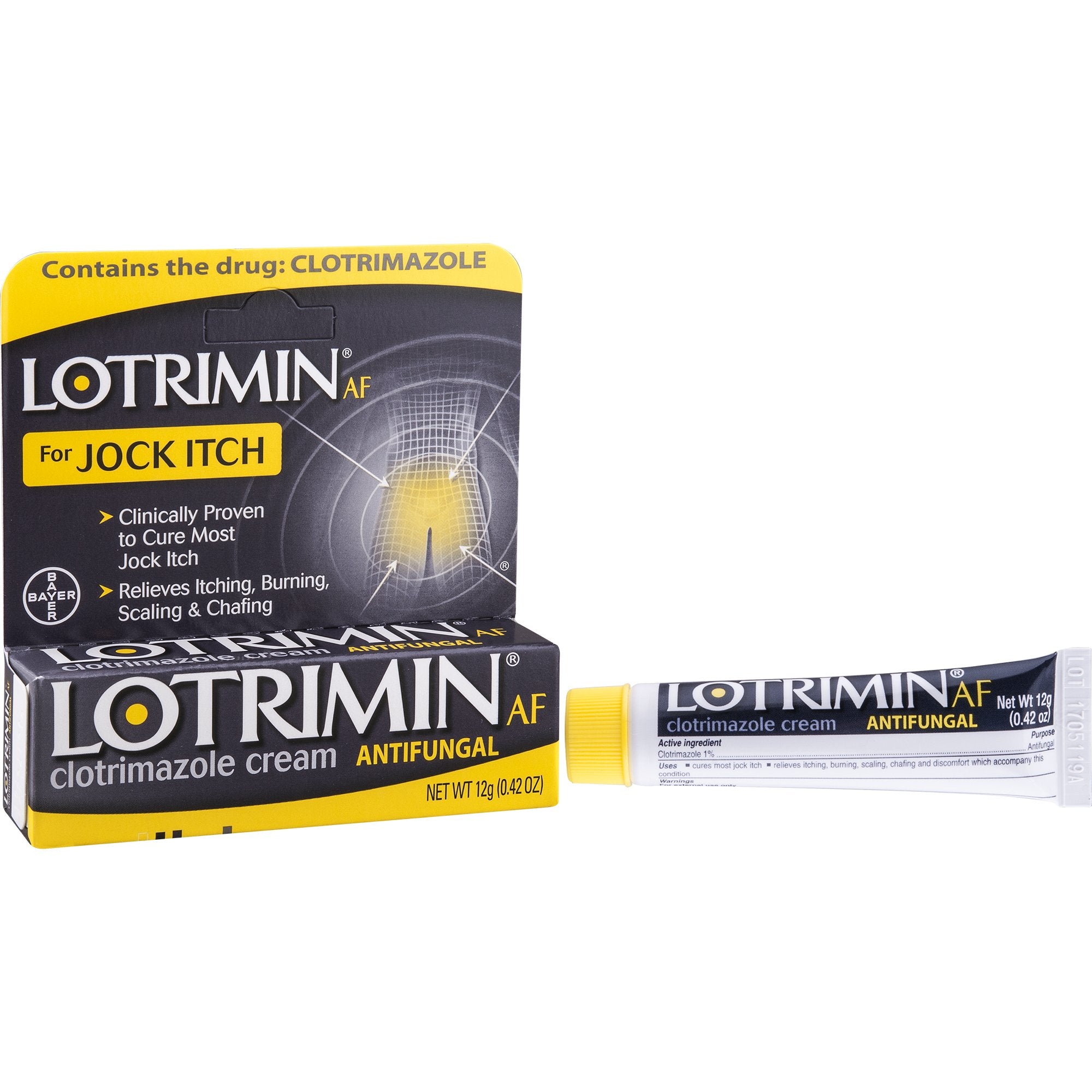 Lotrimin AF Jock Itch, Jock Itch Cream, 0.42 Ounce (Pack of 1) (Packaging May Vary)
