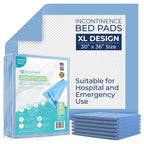 Breatheze Incontinence Bed Pads - Extra Large Disposable Underpads for Adults, Elderly, Kids, and Pets - Heavy Duty Absorbent Pa