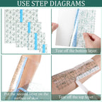 BBTO 100 Pieces Transparent Stretch Adhesive Bandage Waterproof Clear Protective Shower Patch Film Cover Bandages Tattoo Cover u