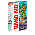 BAND-AID Brand Adhesive First Aid Bandages for Minor Cuts & Scrapes, Wound Care Featuring Nickelodeon TMNT Characters, Fun Banda