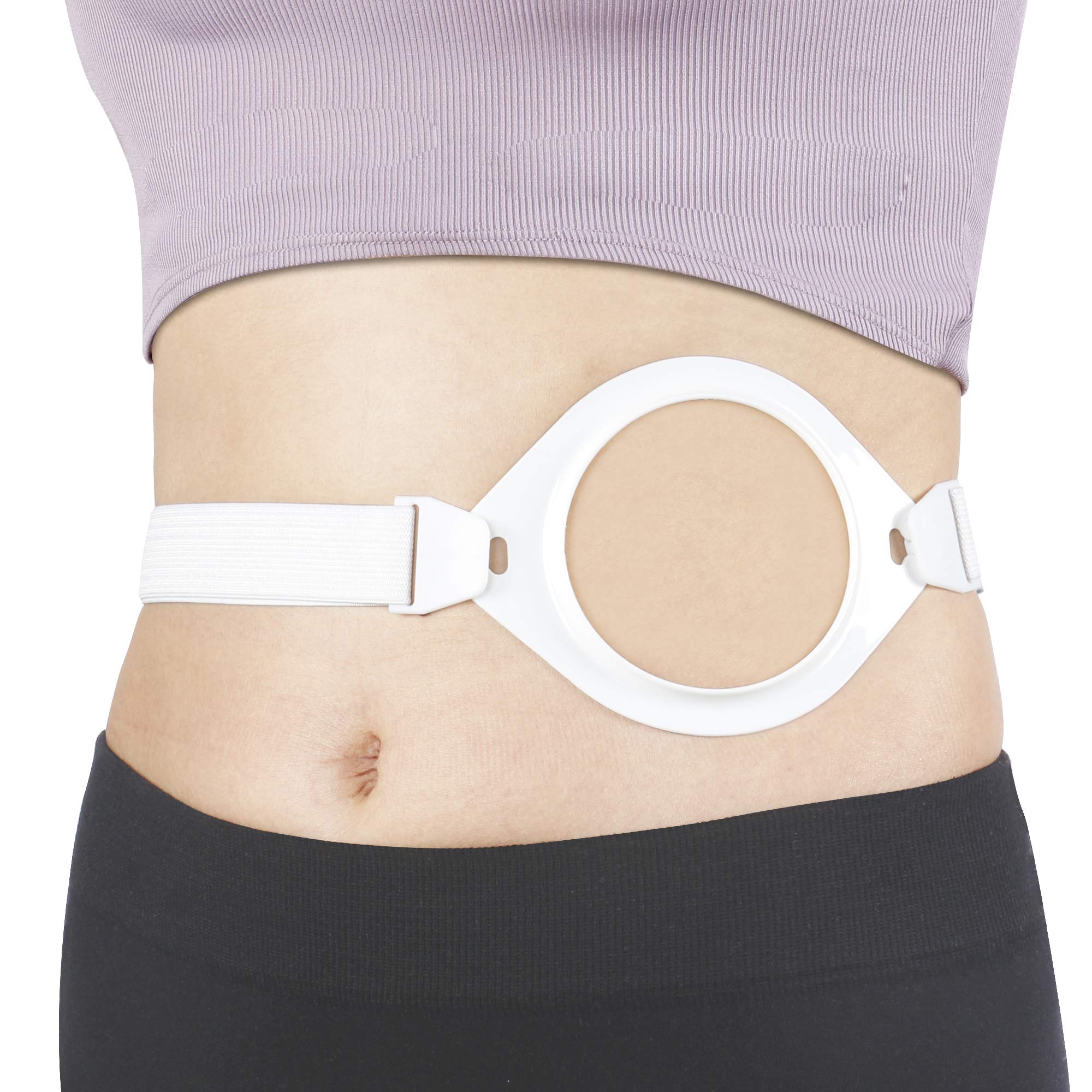 REAQER Medical Ostomy Hernia Belt Adjustable Stoma Support for Post-Operative Care After Colostomy Ileostomy Surgery Fits 27.5 -