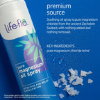 Life-Flo Pure Magnesium Oil for Feet and Body - 100% Pure Magnesium Spray from The Ancient Zechstein Seabed - Magnesium Oil Spra