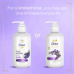 Dove Advanced Care Hand Sanitizer Lavender & Chamomile Pack of 4 for Soft, Smooth Skin, 99.99% Effective Against Many Germs, 8 o