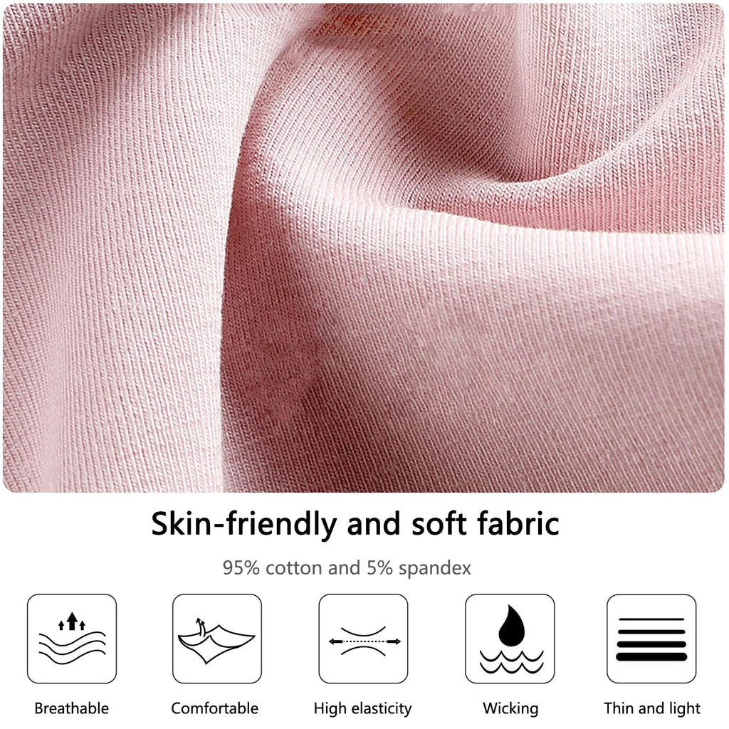 ZJHTK High Waist Incontinence Underwear for Women, Cotton Incontinence Protective Briefs, Washable Ladies Panties, 6pcs,Multi Co