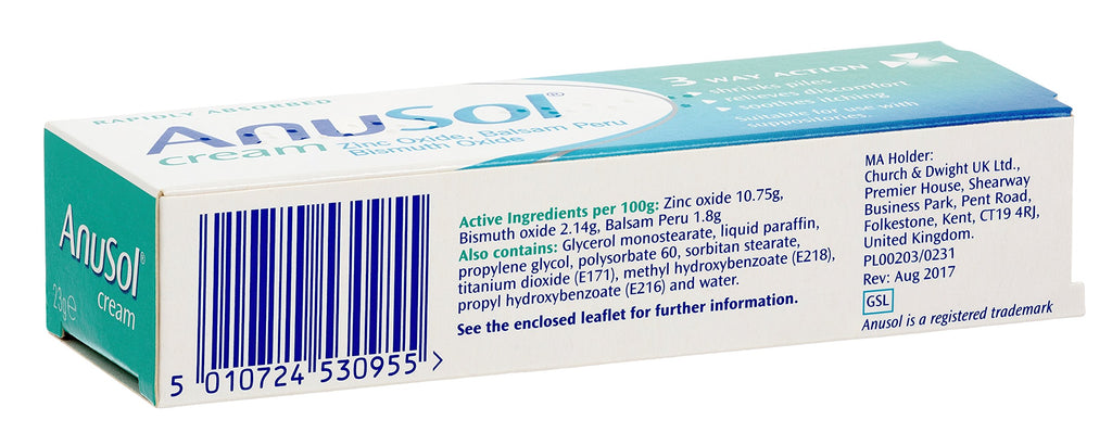 Anusol Haemorrhoids (Piles) Treatment Cream - 23g