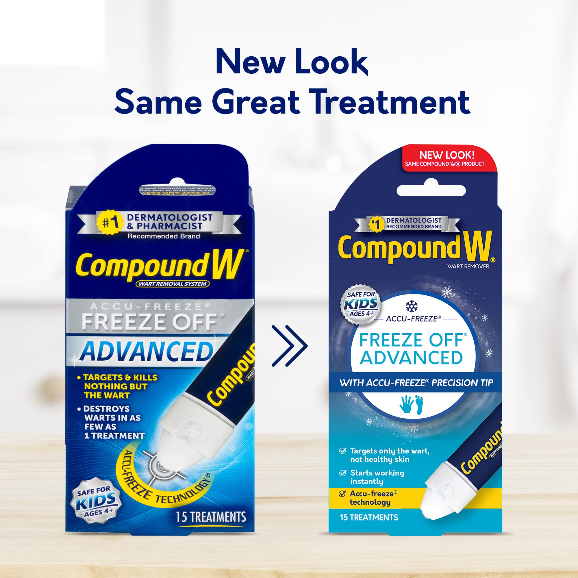 Compound W Freeze Off Advanced Wart Remover with Accu-Freeze, Multicolor, 1 Count