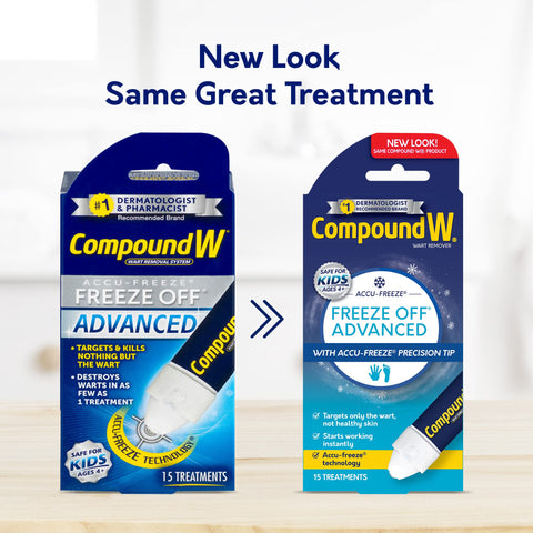 Compound W Freeze Off Advanced Wart Remover with Accu-Freeze, Multicolor, 1 Count