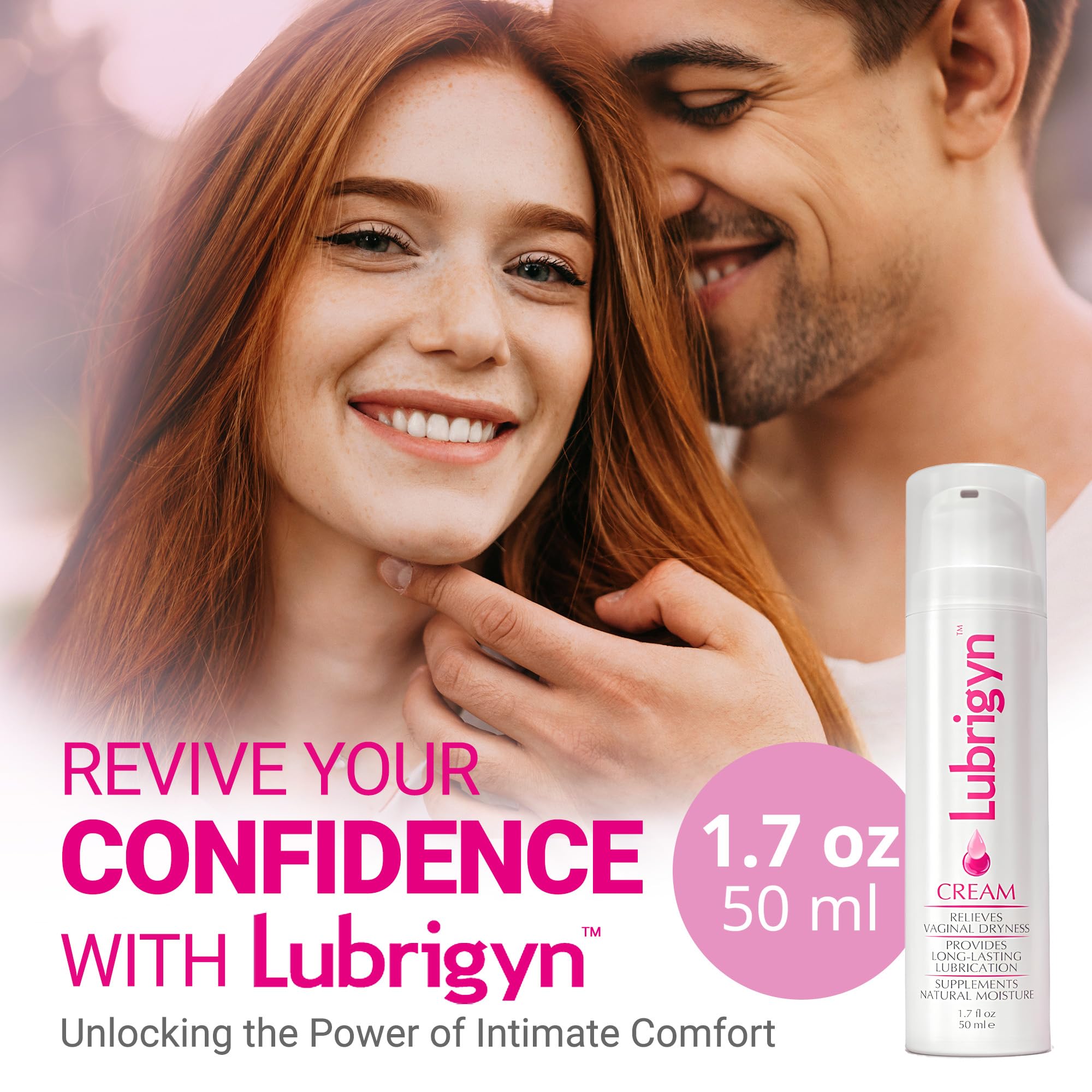 Lubrigyn - Cream for Feminine Care, Fusion of Natural Oil-Based Moisturizing Intimate Lubricant with Hyaluronic Acid and Fitoext