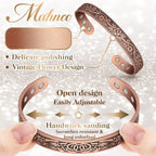 Lymph Drainage Magnetic Copper Bracelet: Magnetic Bracelets for Women & Men, Lymph Detox Bracelet with 6 Magnets - Jewelry Gift