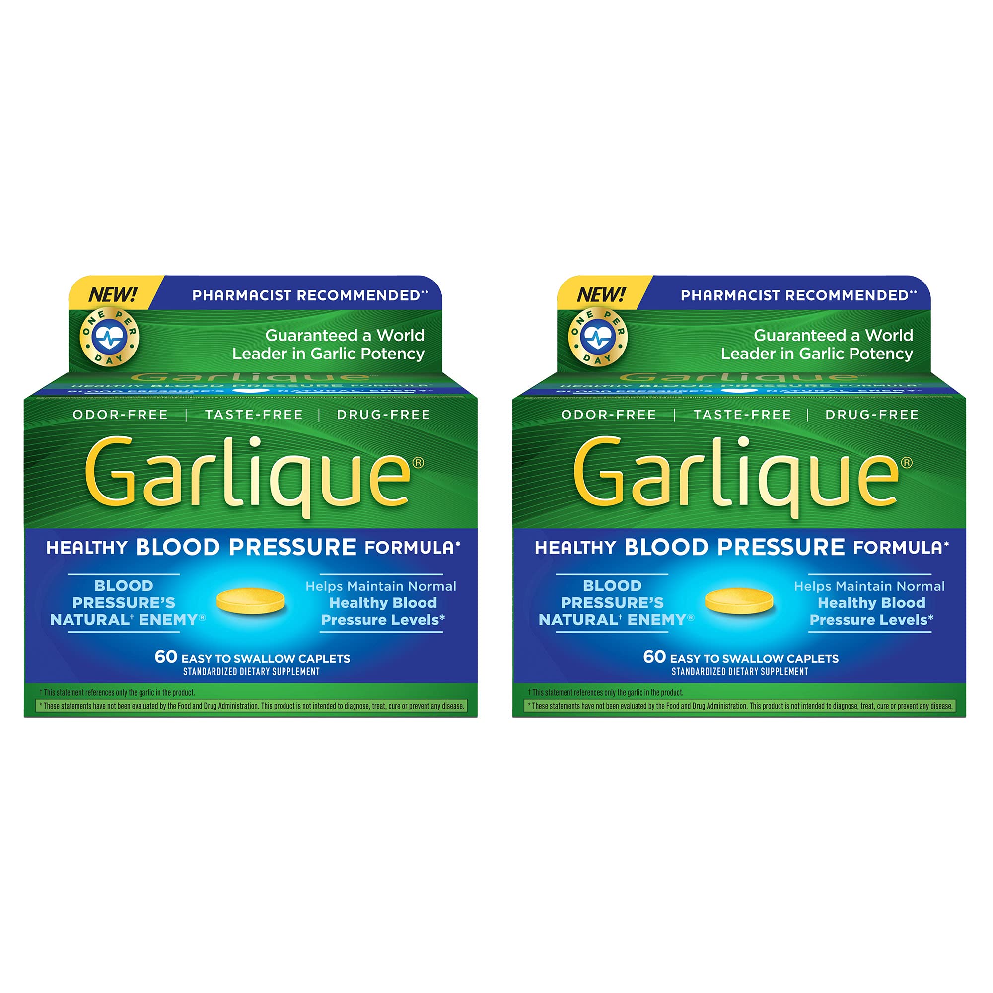 Garlique Healthy Blood Pressure Formula 60 ct (60 Count (Pack of 2))