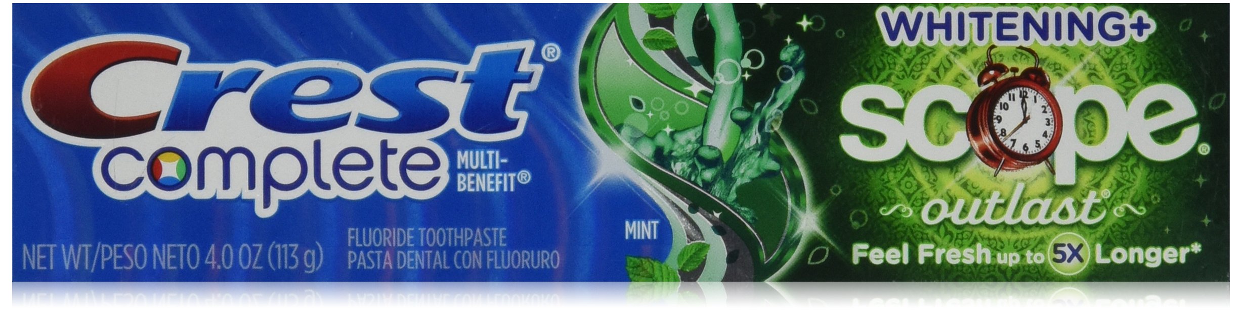 CREST Whitening Plus Scope Outlast Long Lasting Toothpaste, Mint, 4 oz