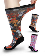 YOKEEP diabetic socks for women & men extra wide, 2 pairs non binding neuropathy diabetic socks for women men swollen feet