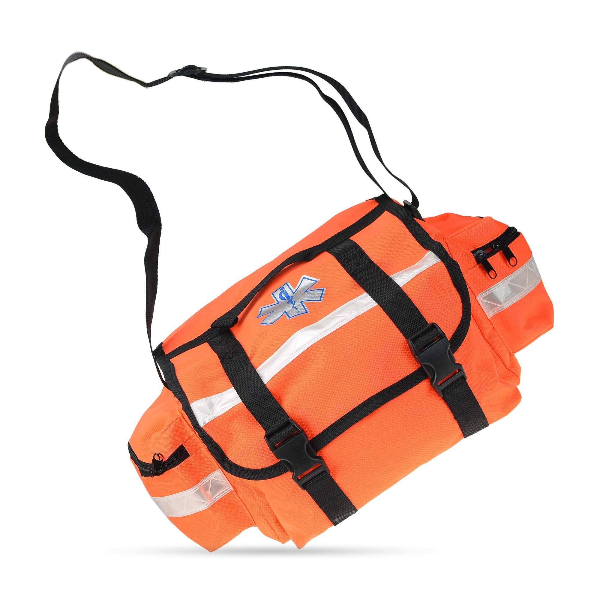 Dealmed First Responder Trauma Bag - Medium Medic First Responder Trauma Bag, Easy to Carry, Orange Medical Trauma Bag