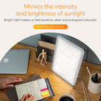 Lumie Vitamin L Light Therapy Lamp - Portable, Slim Design - 10,000 Lux Daylight Lamp - Detachable Stand, Cool White LEDs & Ripp