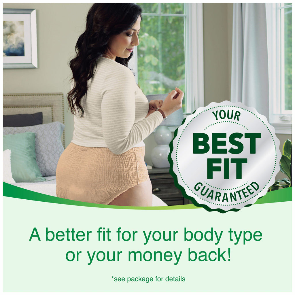 Depend Fit-Flex Large Maximum Absorbency Underwear for Women, 84 Ct