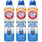 Arm & Hammer Invisible Foot Powder Spray, Clear Talc-Free Foot Odor & Sweat Control, Foot Spray Odor Eliminator Spray, Foot Odor