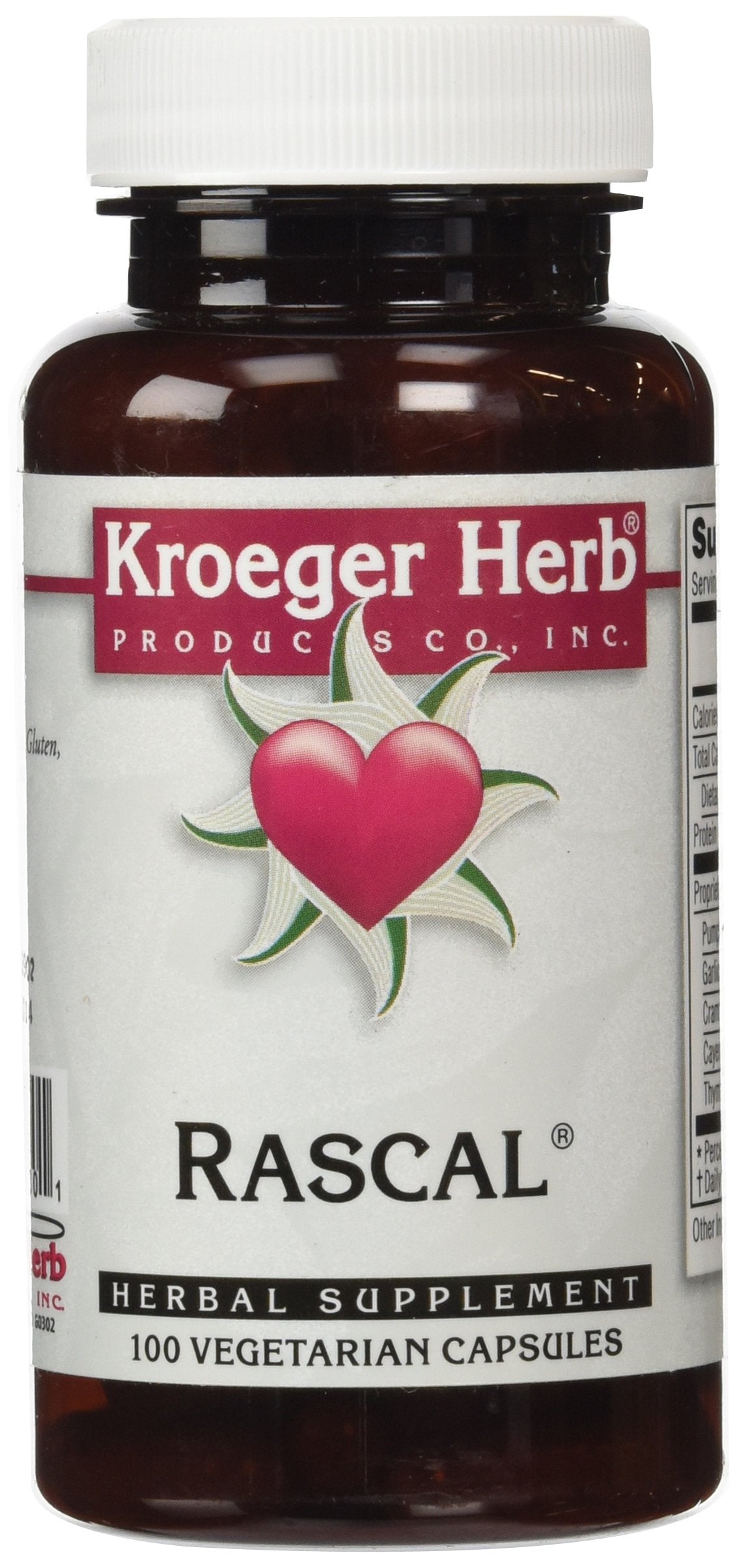 Kroeger Herb Rascal Capsules, 100 Count