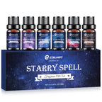 Essential Oil Blends, Starry Spell Essential Oil Set for Diffusers for Home, Humidifiers, Candle Making, Magical Aromatherapy Bl