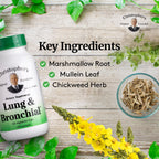 Christophers Original Formulas Lung & Bronchial Formula - Lung Cleanse for Smokers - Supports Respiratory System with Synergist