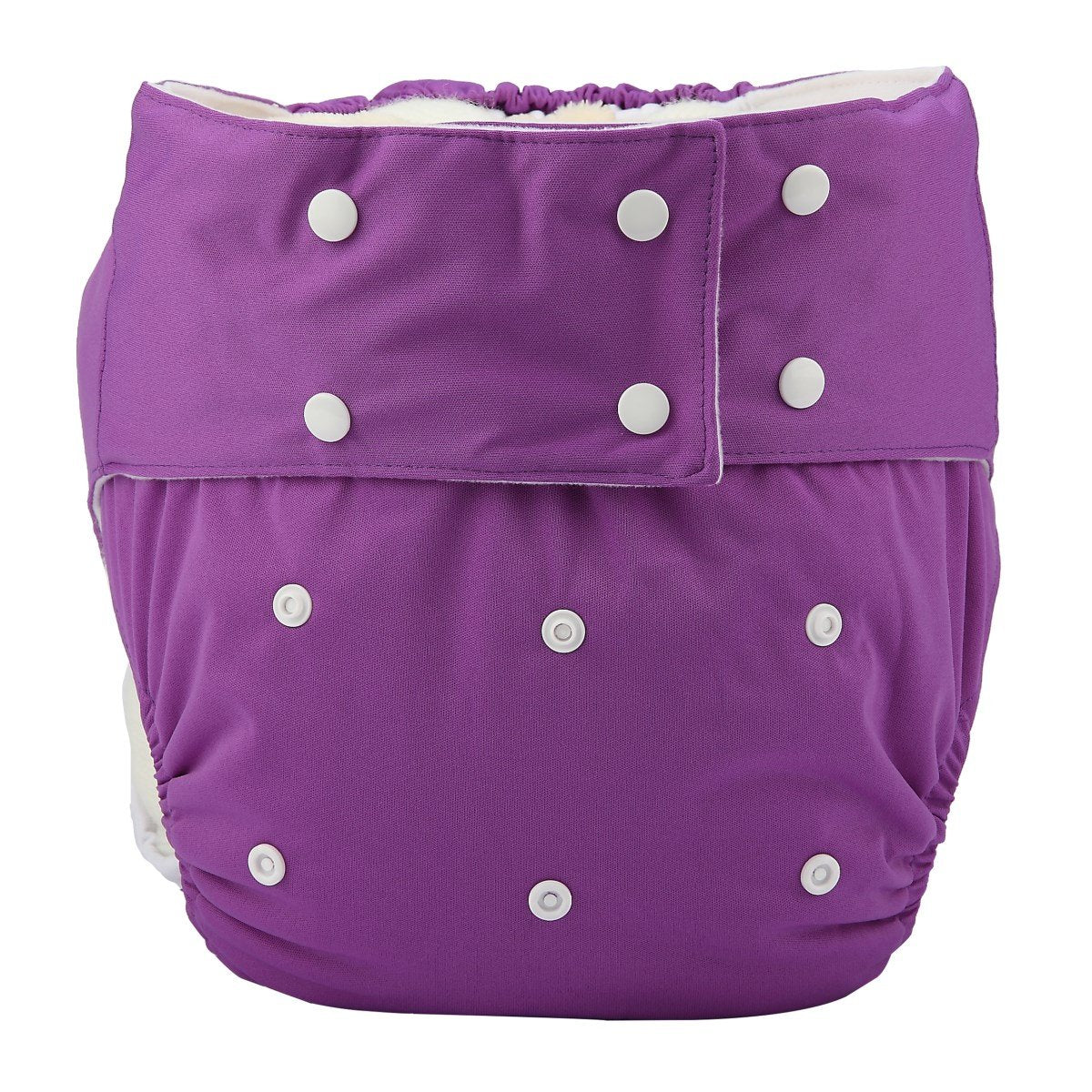 Sigzagor Teen Adult Cloth Diaper Nappy Reusable Washable for Disability Incontinence for Women Girls (Purple)