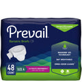 Prevail Incontinence Bariatric Brief, Unisex Disposable Adult Diaper with Tabs for Men & Women, Ultimate Absorbency, Size A, 48 