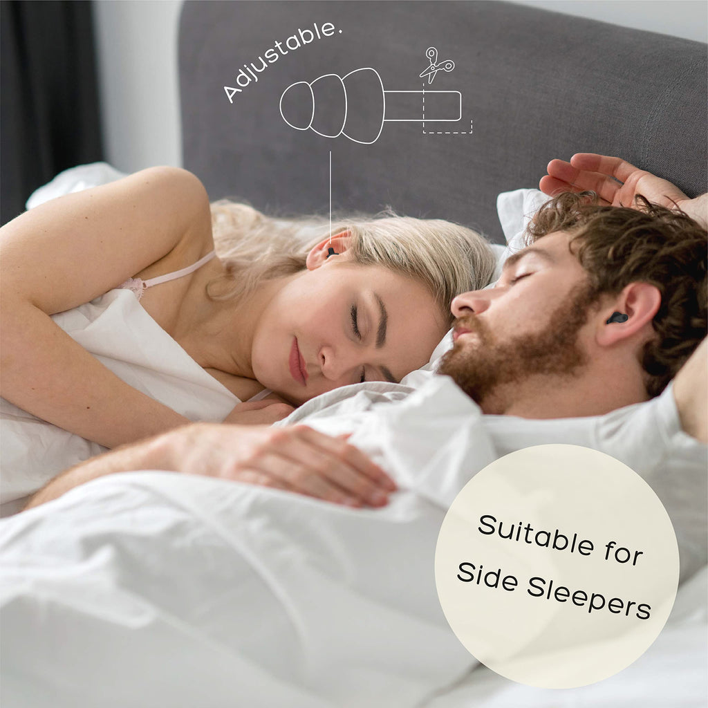 Anbow Soft Ear Plugs fot Sleeping Noise Reduction, Made of Silicone, Suitable for Sleeping & Swimming, Soft Reusable Earplugs fo