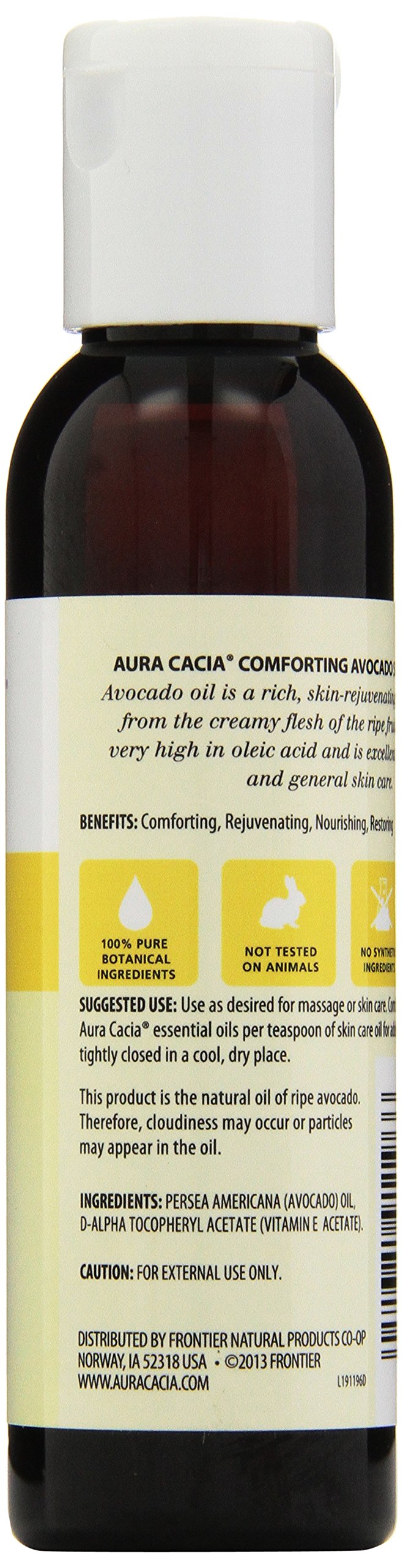 Aura Cacia Avocado Skin Care Oil | GC/MS Tested for Purity | 118ml (4 fl. oz.)