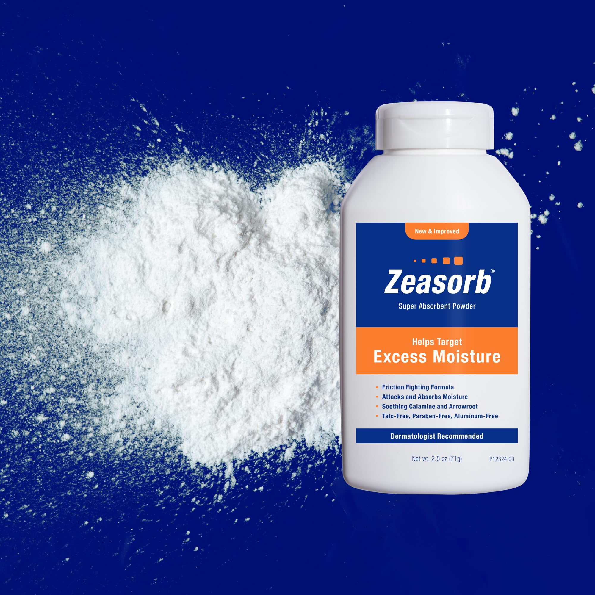 Zeasorb Prevention, Super Absorbent Excess Moisture Powder to Prevent Chafing & Itching, 2.5 Oz