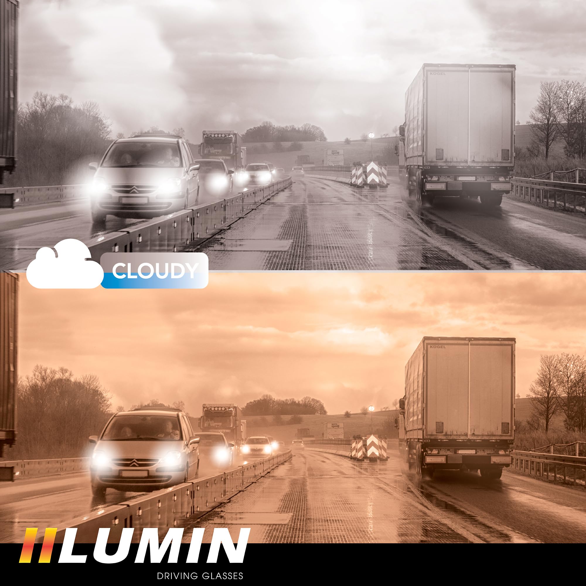 Illumin Night Driving Glasses Vector - Improve Road Safety with Outdoor Night Vision Lenses, Improved Contrast and Anti-glare
