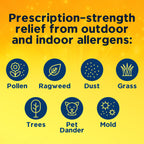 Xyzal Allergy Pills, 24-Hour Allergy Relief, 55-Count, Original Prescription Strength