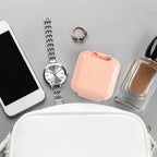 Dynippy Daily Pill Organizer 5 Compartments Portable Moisture Proof Small Pill Case for Pocket Purse Travel Pill Box Portable Me