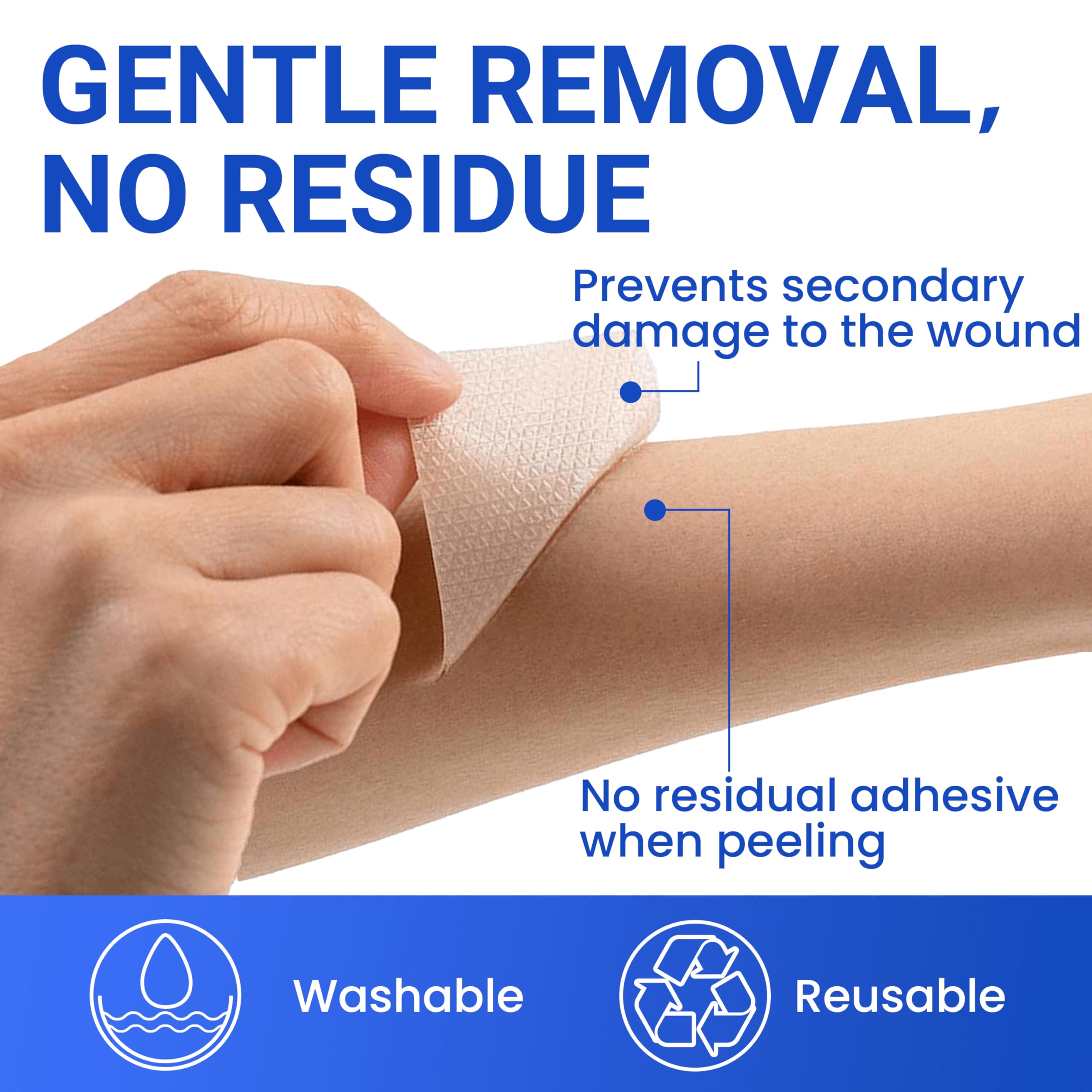 Silicone Scar Sheets Surgical Tape (1.6   x120    Roll) Face Patches Acne Treatment C Section Strips, Skin-Sensitive Medical Gra