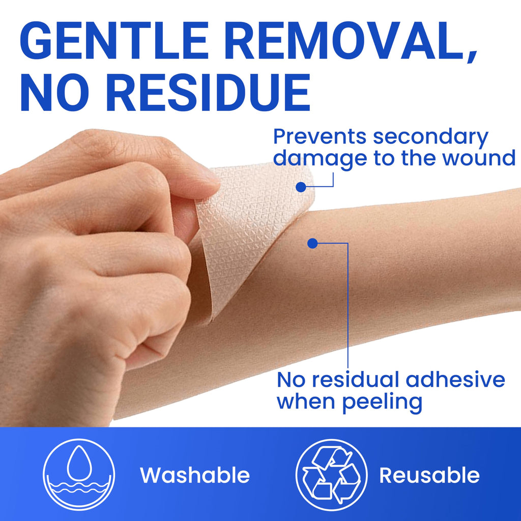 Silicone Scar Sheets Surgical Tape (1.6   x120    Roll) Face Patches Acne Treatment C Section Strips, Skin-Sensitive Medical Gra