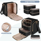 Prokva Medicine Storage Bag with 5 Removable Pouches, Pill Bottle Organizer Bag with Shoulder Strap, Large Medication Travel Bag