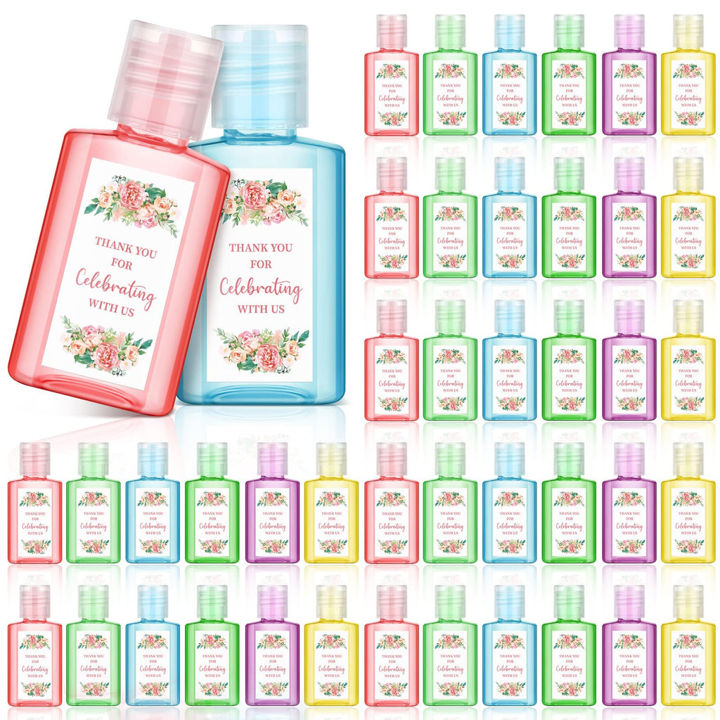 Gejoy 48 Pack Mini Hand Sanitizer Bulk Wedding Party Favors for Guests Hand Sanitizer Travel Size Thank You Hand Soap Gifts for 