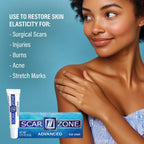 Scar Zone Advanced Scar Cream - Intensive Scar Removal Ointment for Old & New Scars, Fades Stretch Marks, Burns, & Surgical Mark