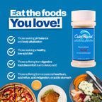 CalciBlend 2.4oz Shaker Bottle-Acid Reducing Granules - Alkalizing - Food & Beverage Acid Reducer - Promotes Digestive and Urina