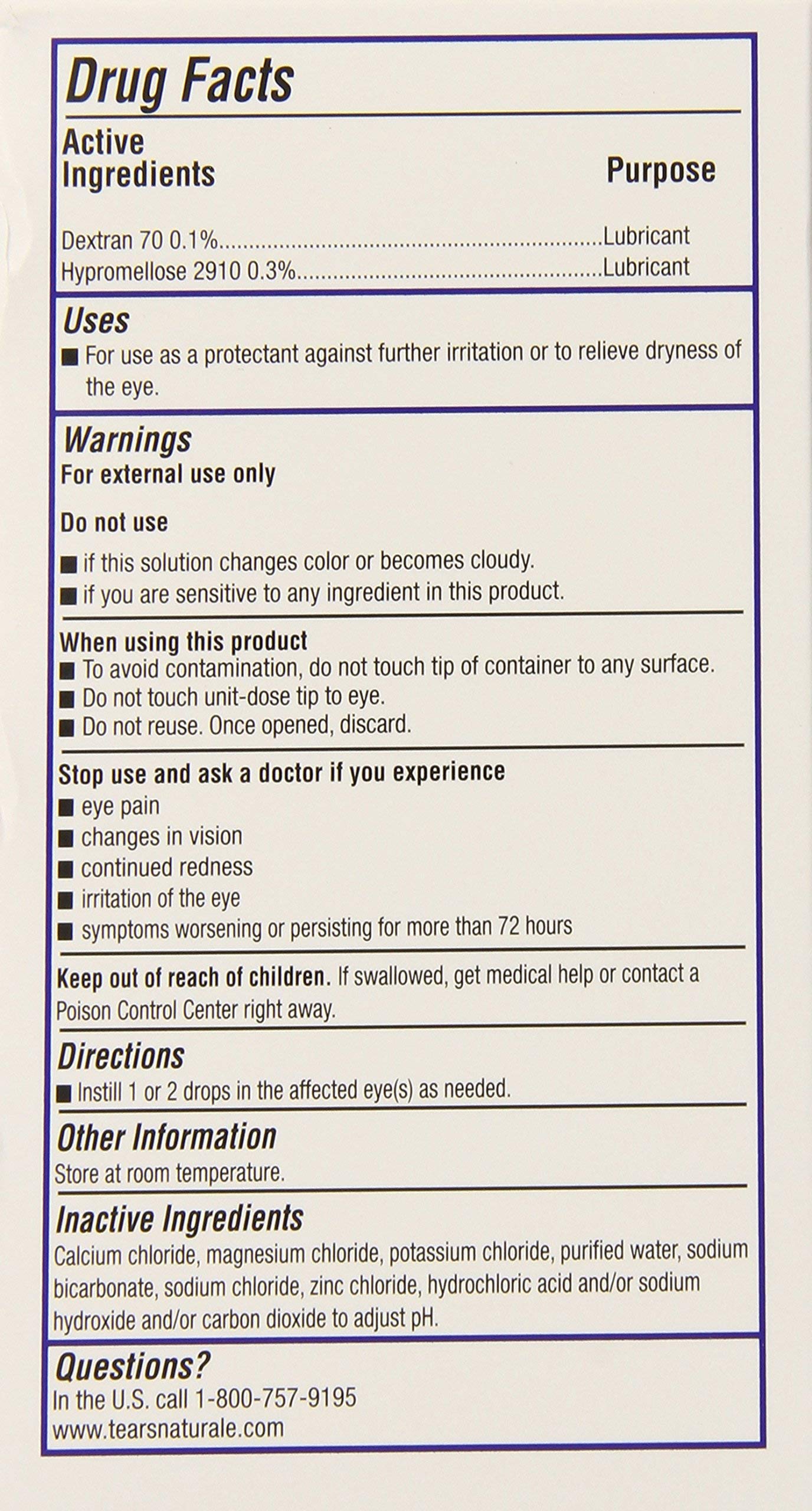 Bion Tears Lubricant Eye Drops-0.015 oz, 28 ct Single Use Vials, 2 pk