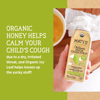 Matys Organic Childrens Mucus Cough Syrup, Made with Organic Honey, Thyme & Ginger - 6 fl oz.