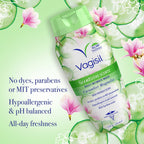 Vagisil Feminine Wash for Intimate Area Hygiene, Scentsitive Scents, pH Balanced and Gynecologist Tested, Cucumber Magnolia, 12