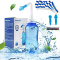 Waterpulse Neti Pot Sinus Rinsing,Nasal Wash Bottle Sinus Rinsing Bottle Cleaner Pressure Irrigation Neti-Pot with Sticker Therm