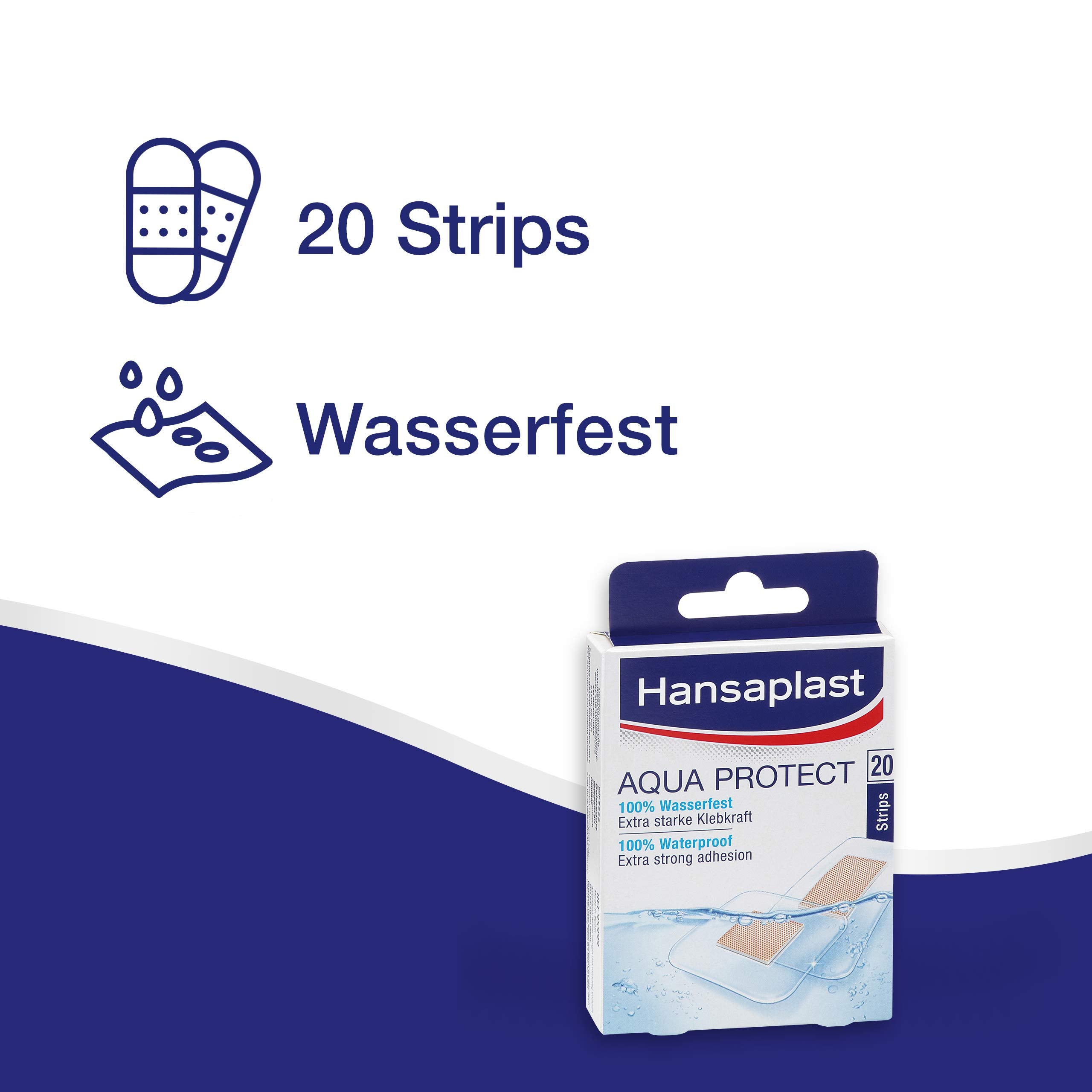 Hansaplast Aqua Protect plaster 20 strips