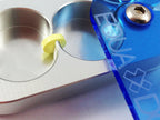 EQUADOSE Pill Splitter with Precision Aluminum Blades, Safely and Cleanly Cuts Small and Large Tablets, Vitamins, and Pills, Eas