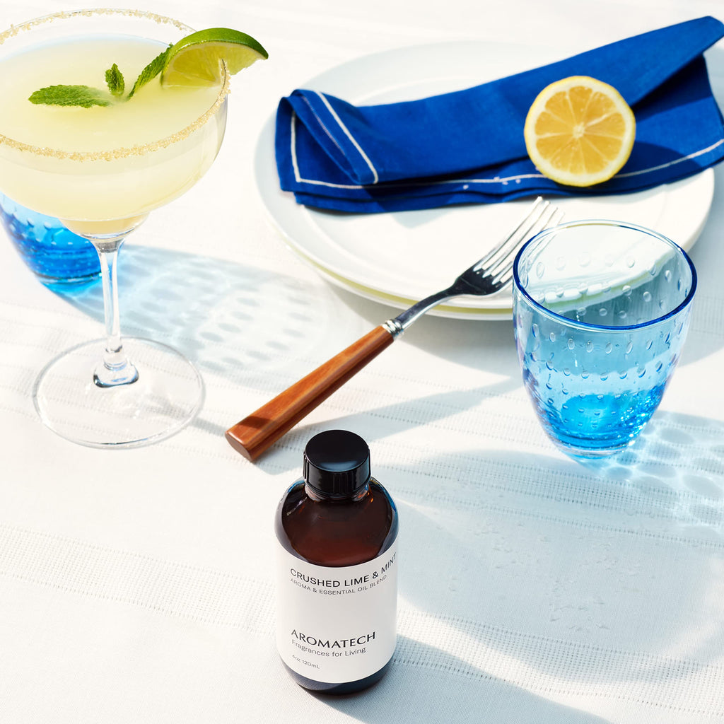 AromaTech Crushed Lime & Mint Aroma Oil for Scent Diffuser - 500 Milliliter