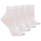 Dr. Scholl's Women's 4 Pack Diabetic and Circulatory Non Binding Ankle Socks, White, Shoe Size: 8-12