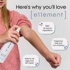 e11ement - Hypochlorous Acid Face and Skin Spray - HOCL- Safe for use on Acne Prone Skin - Eczema - Dry Scalp -Toner - Eye & Las
