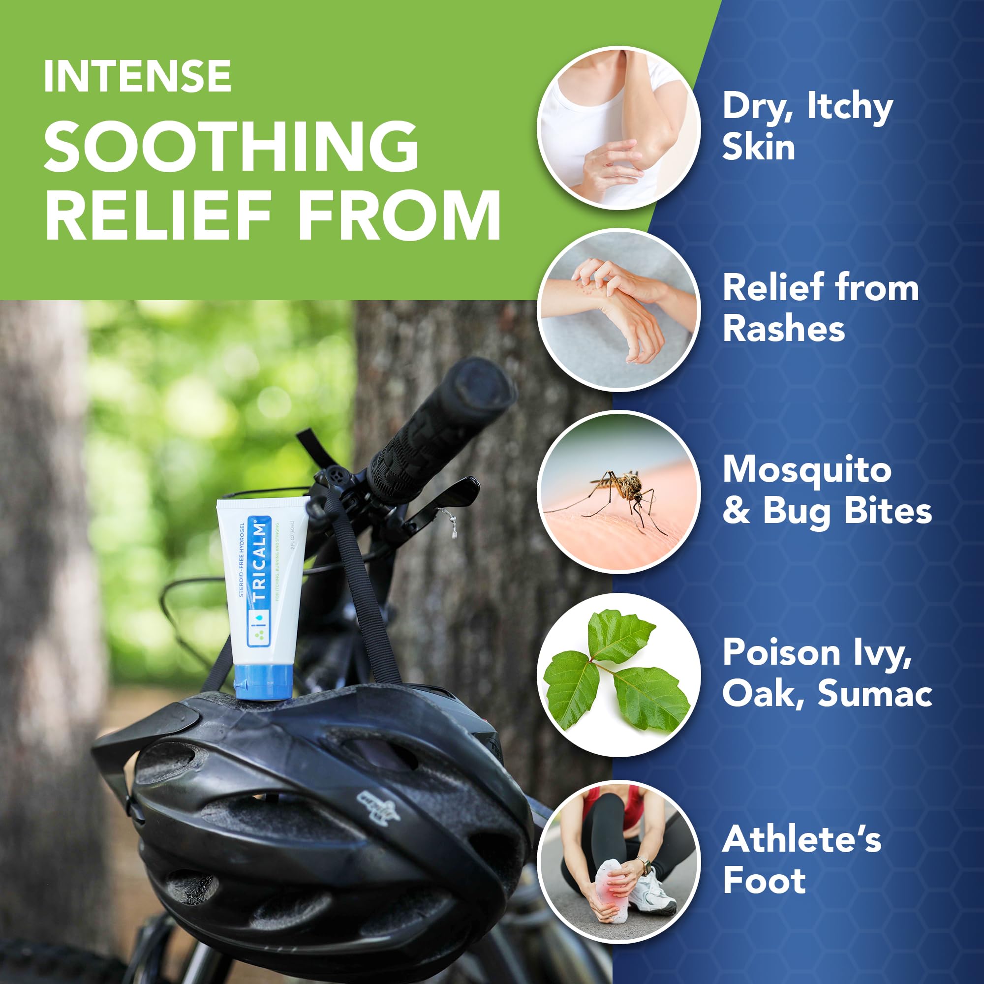 TriCalm Soothing Itch Relief Hydrogel 2 oz, 4 Count